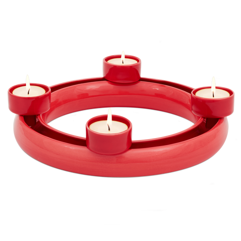 Blumenring mit 4 Teelichthaltern 735B | Dekor 058