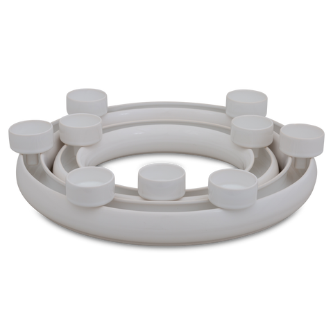 Blumenring B + C mit 9 Teelichthaltern 735 | Dekor 000